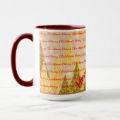 Christmas Luxury Christmas Trees Festive マグカップ (左)