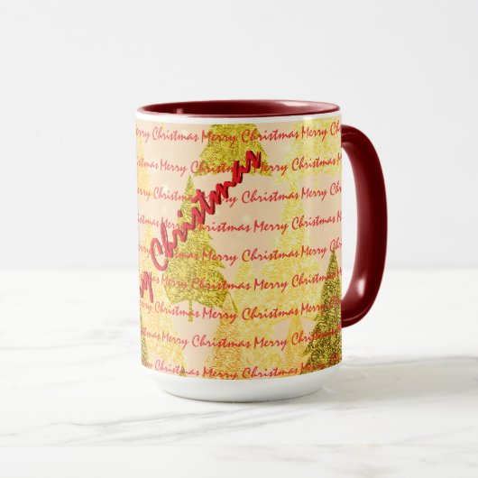 Christmas Luxury Christmas Trees Festive マグカップ (正面右)