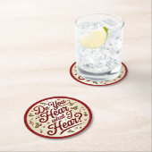  Christmas Lyric Coaster ラウンドペーパーコースター (インサイチュ)