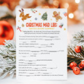 Christmas Mad Libs Game シーズンカード