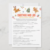 Christmas Mad Libs Game シーズンカード (正面)