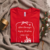 Christmas Magic Begins – Holiday Quote Design Tシャツ