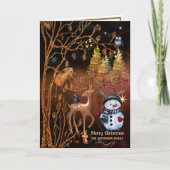  Christmas Magic  - Cute Woodland Animals シーズンカード (正面)