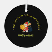 Christmas Magic in Every Gift ガラスオーナメント (裏面)