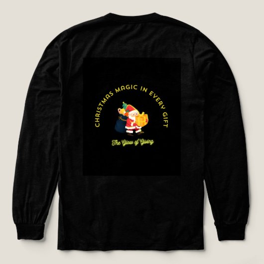 Christmas Magic in Every Gift トライブレンドTシャツ (デザイン背面)