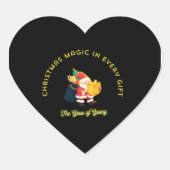 Christmas Magic in Every Gift ハートシール (正面)