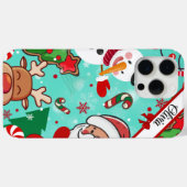 Christmas Magic | Santa, Reindeer & Snowflakes Case-Mate iPhoneケース (裏面 (横))