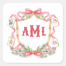 Christmas Mahjong | Monogram スクエアシール