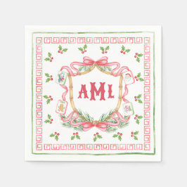 Christmas Mahjong | Monogram スタンダードカクテルナプキン