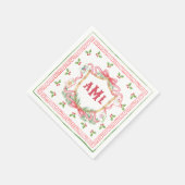 Christmas Mahjong | Monogram スタンダードカクテルナプキン (角)