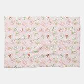 Christmas Mahjong Tiles キッチンタオル (横)