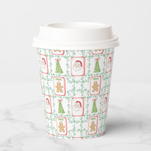 Christmas Mahjong Tiles 紙コップ (裏面)