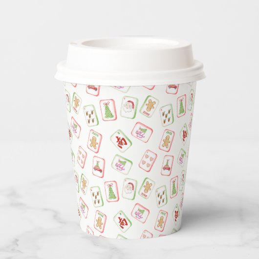 Christmas Mahjong Tiles 紙コップ (裏面)