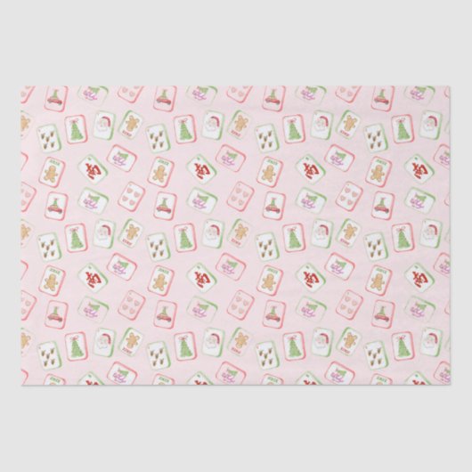 Christmas Mahjong Tiles 薄葉紙 (正面)