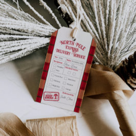 Christmas Mail From Santa North Pole Delivery ギフトタグ