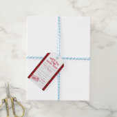 Christmas Mail From Santa North Pole Delivery ギフトタグ (より糸付き)