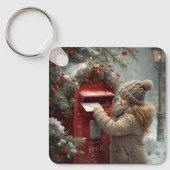Christmas mailbox cute festive winter accessory キーホルダー (正面)
