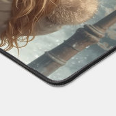 Christmas mailbox festive winter workspace デスクマット (コーナー)