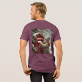 Christmas mailbox t-shirt cute winter holiday トライブレンドTシャツ (フル背面)