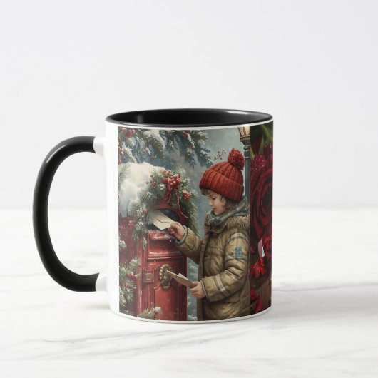 Christmas mailbox travel mug cozy winter drinkware マグカップ (左)