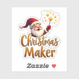 Christmas Maker Santa Sticker シール