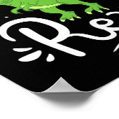 Christmas Mama Saurus Rex Dinosaur Mother Xmas  ポスター (角)