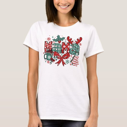 Christmas Mama Tシャツ (正面)