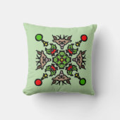 Christmas Mandala Pattern クッション (正面)