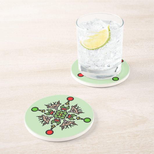 Christmas Mandala Pattern コースター (側面)
