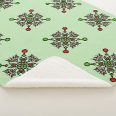 Christmas Mandala Pattern シェルパブランケット (3/4)