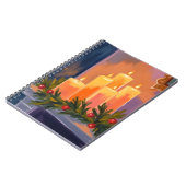 Christmas Mantle Candles Garland ノートブック (左側)