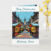 Christmas Market in Strasbourg, France Poem カード (黄色い花)