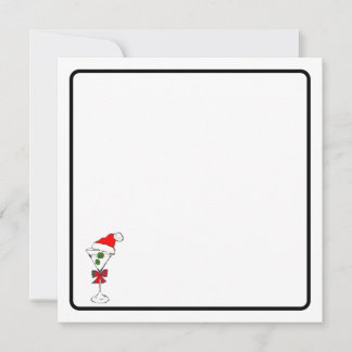 Christmas martini note card  ノートカード