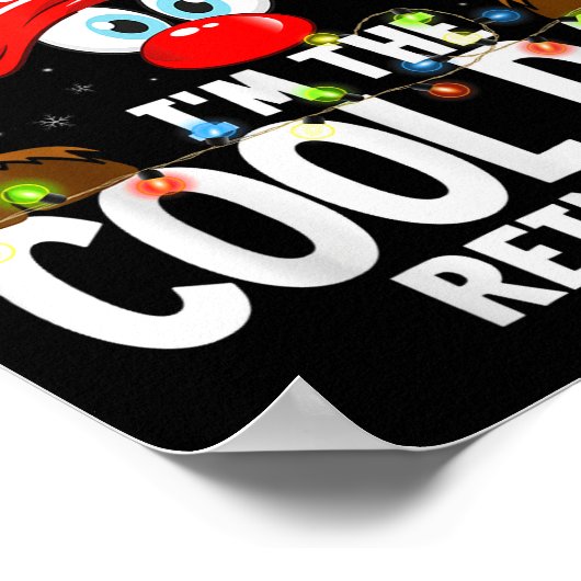 Christmas Matching I'm The Cool Dad Reindeer ポスター (角)