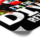 Christmas Matching I'm The Diva Reindeer  ポスター (角)