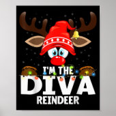 Christmas Matching I'm The Diva Reindeer  ポスター (正面)