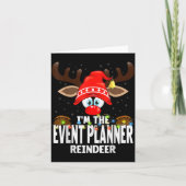 Christmas Matching I'm The Event Planner Reindeer  カード (正面)