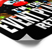 Christmas Matching I'm The Event Planner Reindeer ポスター (角)