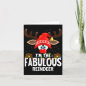 Christmas Matching I'm The Fabulous Reindeer  カード (正面)