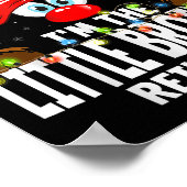 Christmas Matching I'm The Little Brother Reindeer ポスター (角)