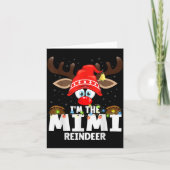 Christmas Matching I'm The Mimi Reindeer  カード (正面)