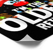 Christmas Matching I'm The Oldest Reindeer ポスター (角)