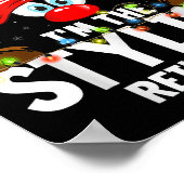 Christmas Matching I'm The Stylish Reindeer ポスター (角)