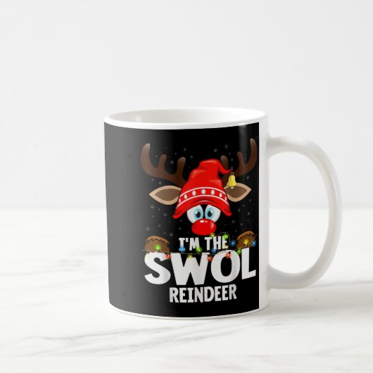 Christmas Matching I'm The Swol Reindeer  コーヒーマグカップ (右)