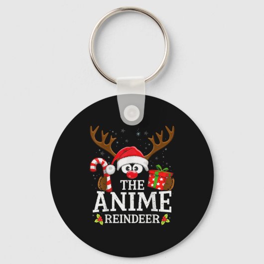 Christmas Matching The Anime Reindeer Family キーホルダー (正面)