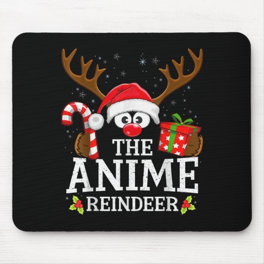 Christmas Matching The Anime Reindeer Family  マウスパッド (正面)