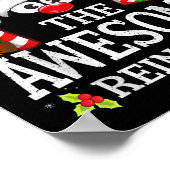 Christmas Matching The Awesome Reindeer Family  ポスター (角)