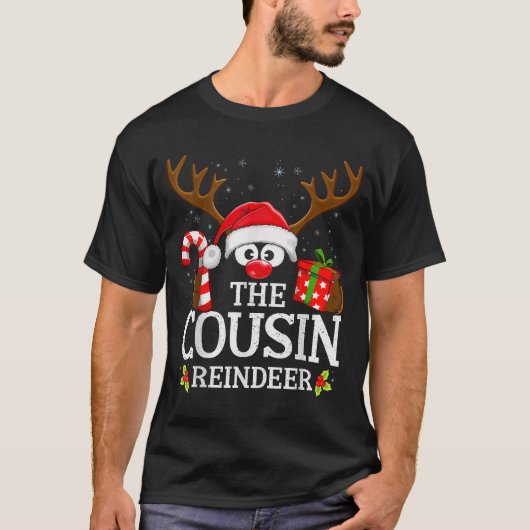 Christmas Matching The Cousin Reindeer Family  Tシャツ (正面)