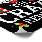 Christmas Matching The Crazy Reindeer Family  ポスター (角)