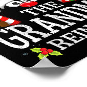 Christmas Matching The Grandma Reindeer Family  ポスター (角)
